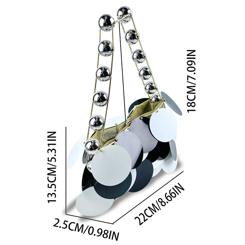 Ombro único Underarm Bag, fada Pérola Shell Bolsa, celebridade Internet, Novo Ins, Super Popular, Verão, 2024