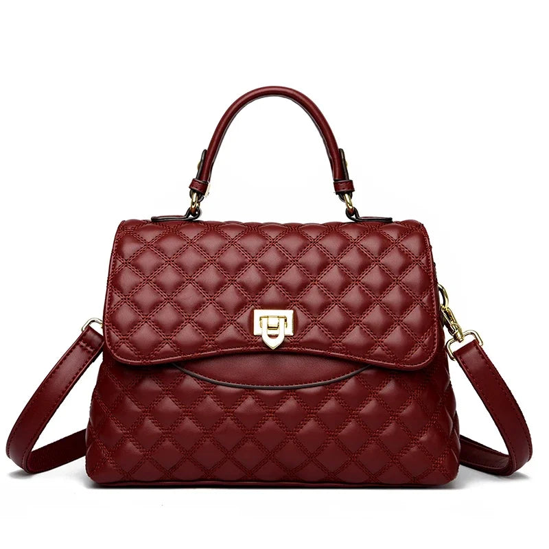 Designer de luxo multi camadas bolsa feminina 2024 na moda alta qualidade couro macio saco do mensageiro das mulheres ombro crossbody saco