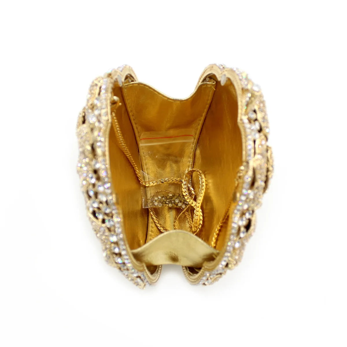 Clutch Metal Flor de Cristal