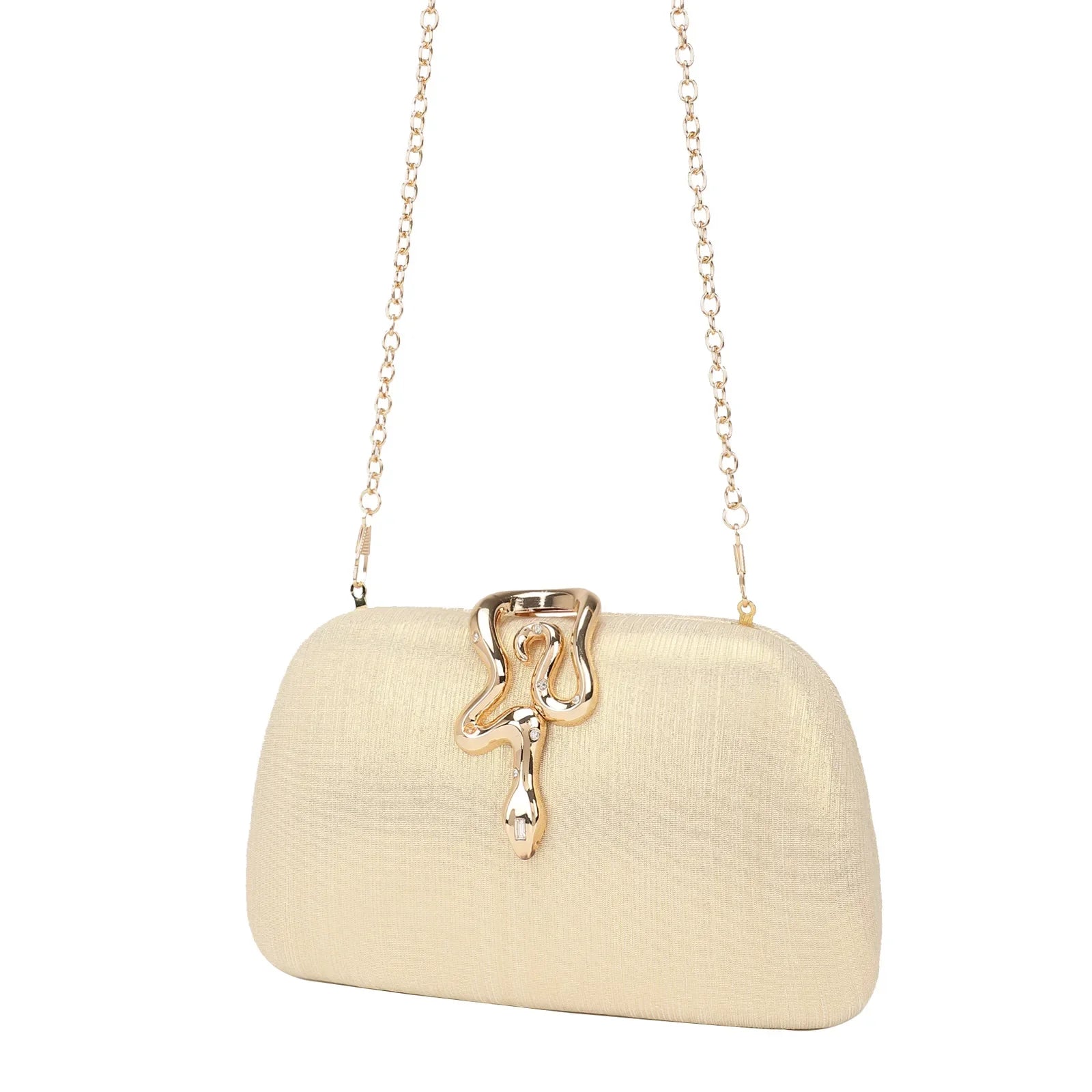 Moda cobra bloqueio saco de embreagem versátil festa noite bolsa vestido código saco crossbody para todas as ocasiões