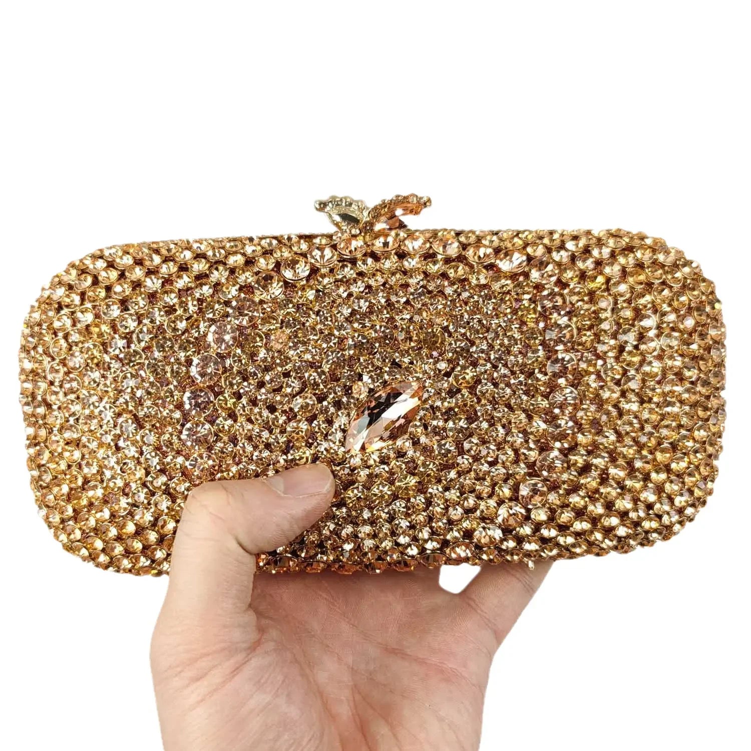 Boutique de fgg luxo feminino ouro sacos de noite e embreagens nupcial strass bolsa embreagem festa casamento cristal bolsa embreagem