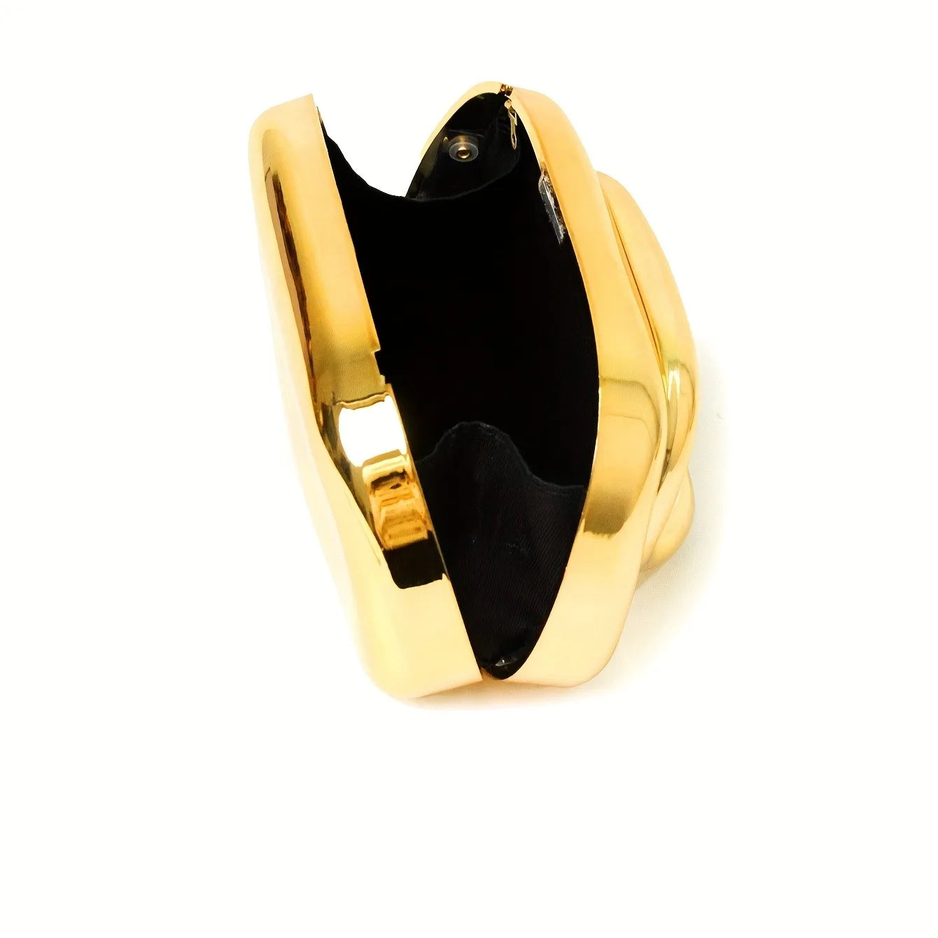 Ouro acrílico metal fechamento caixa saco de embreagem feminina noite festa de casamento bonito bolsa bolsas prata 2025 primavera nova moda ins