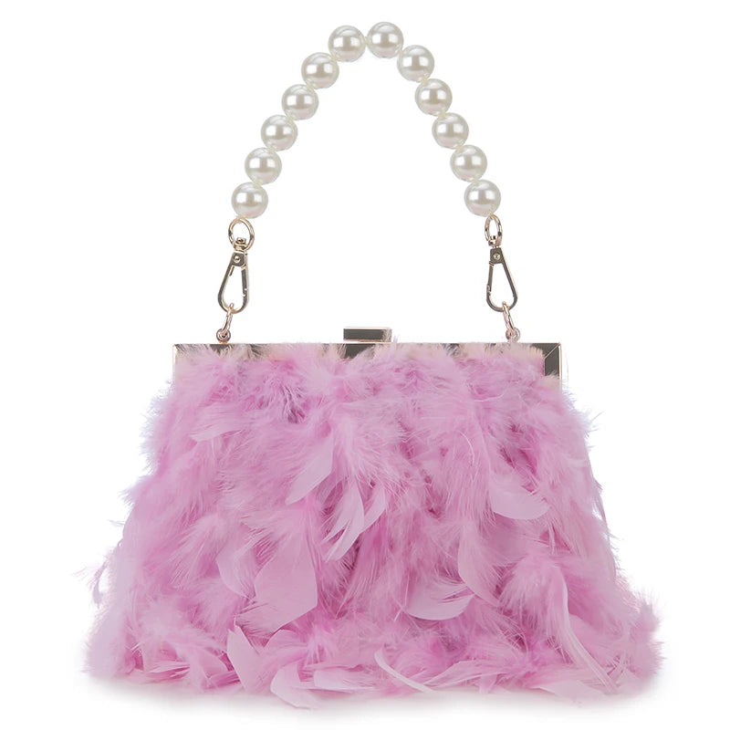 Bolsas de luxo para mulheres, bolsa de embreagem noturna, bolsa de ombro, corrente de pérolas, bolsa de casamento designer 12 cores