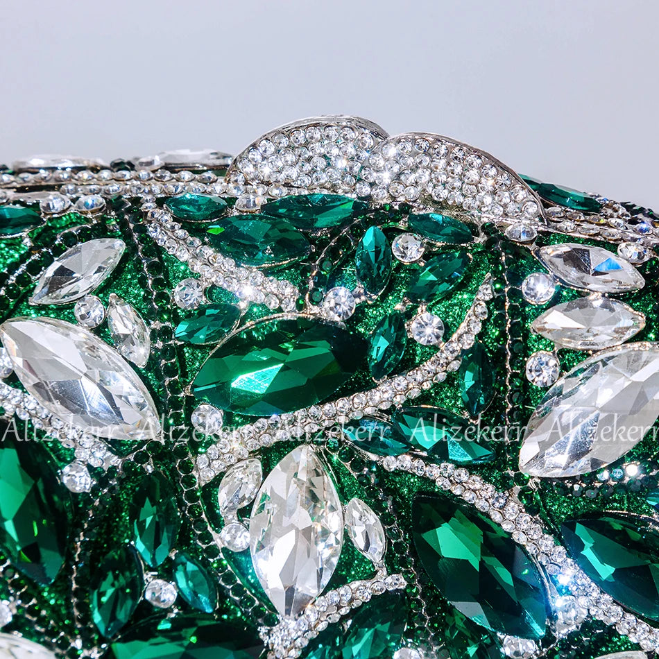 Clutch Cristal Esmeraldina