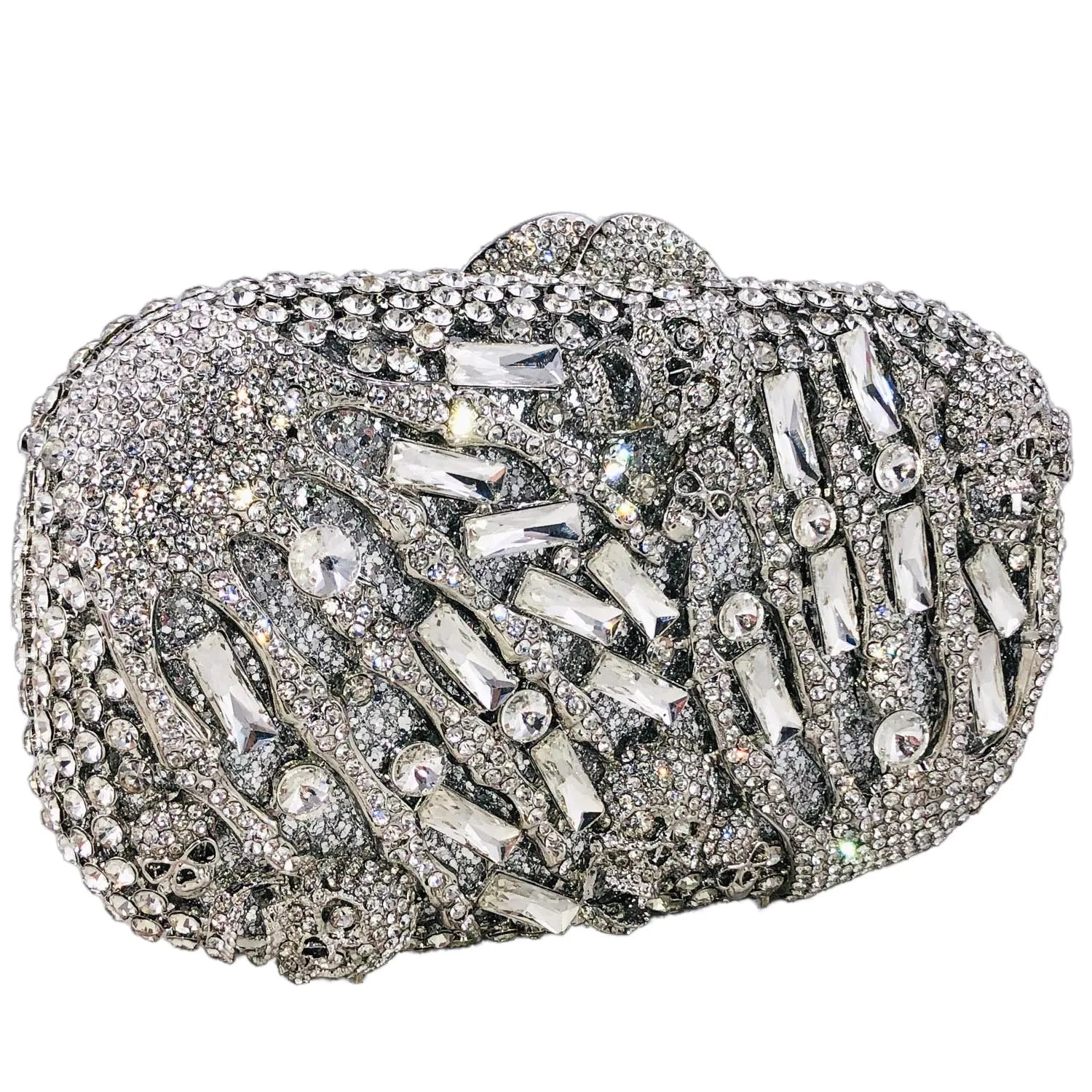 Boutique de fgg halloween crânio mãos mulheres cristal noite bolsas festa baile strass bolsa embreagem casamento minaudiere saco