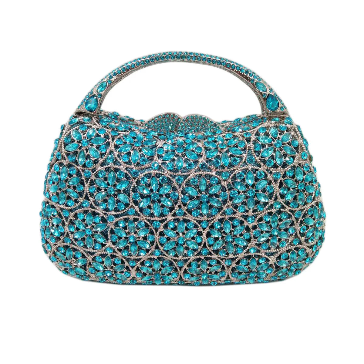 Mulheres strass alça superior bolsas pedras saco de noite minaudiere casamento embreagem nupcial tote senhoras corrente metal bolsa