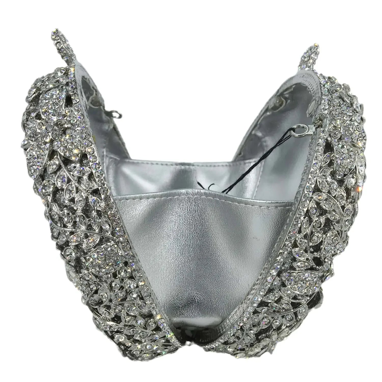 Boutique de fgg luz azul safira flor cristal sacos de noite para festa de casamento feminino strass bolsas nupcial saco de embreagem