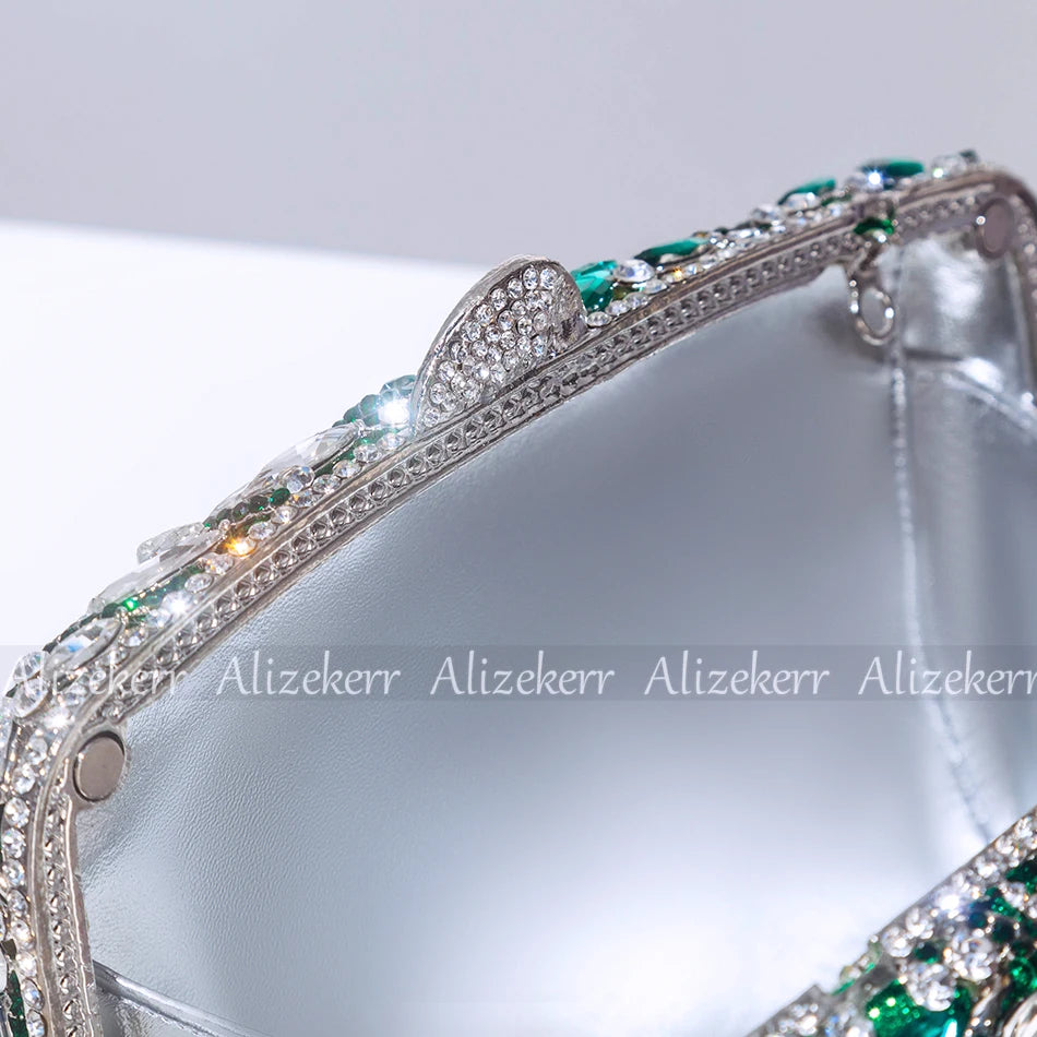 Clutch Cristal Esmeraldina