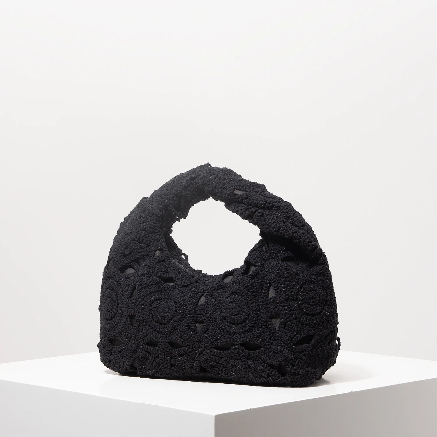 Bolsa de tecido oco com padrão, bolsas de praia boêmia para mulheres, conjunto de crochê, acessórios de praia femininos, Trav Must Haves (padrão aleatório)