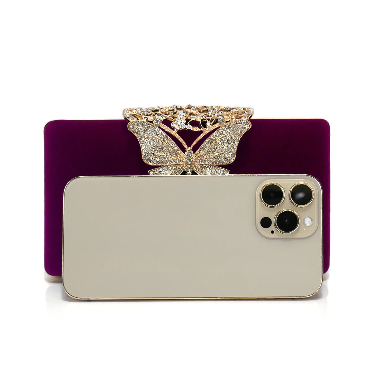 Mulheres sacos de noite borboleta ouro dia embreagem strass ombro corrente festa titular bolsas para moda senhora bolsa