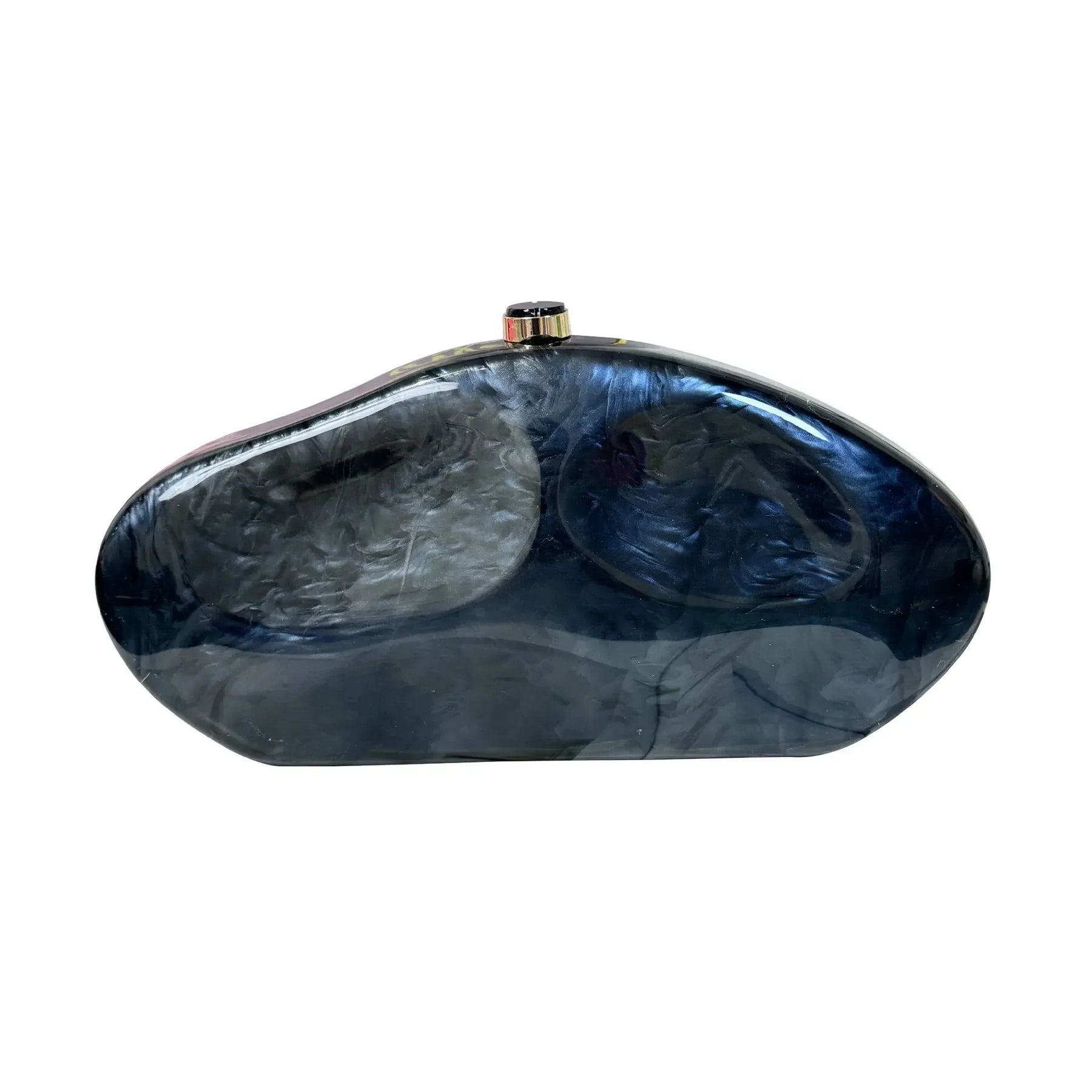 2024 outono nova moda acrílico portátil noite banquete saco de ondulação de água padrão deformado pedra ombro único inclinação cruz