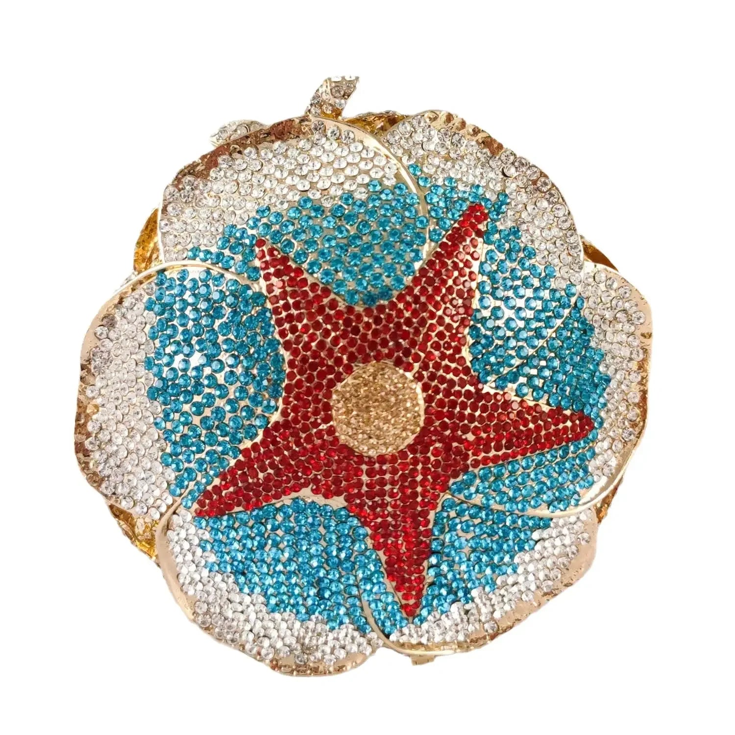 Boutique de fgg feminino flor colorida sacos de noite e embreagens nupcial strass bolsas festa casamento minaudiere bolsa embreagem