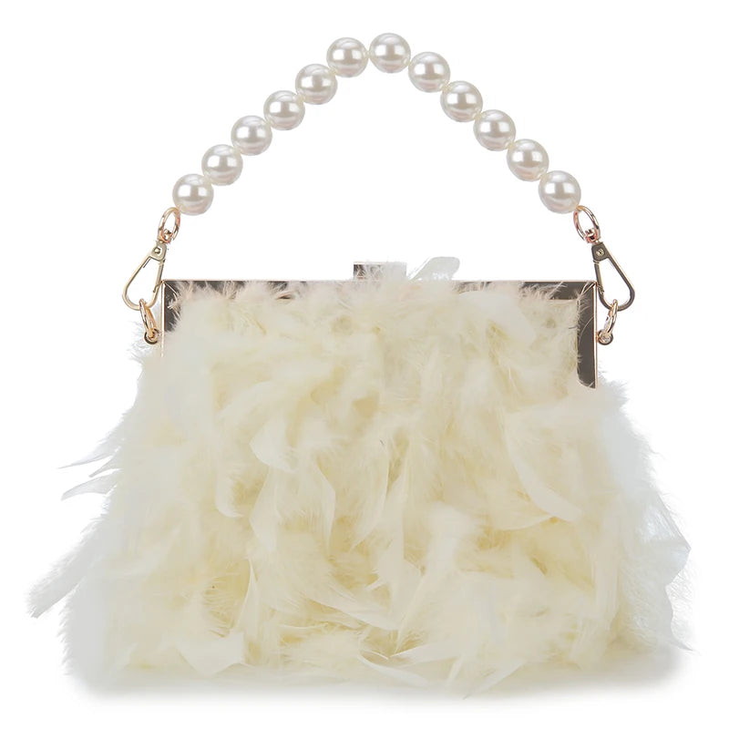 Bolsas de luxo para mulheres, bolsa de embreagem noturna, bolsa de ombro, corrente de pérolas, bolsa de casamento designer 12 cores