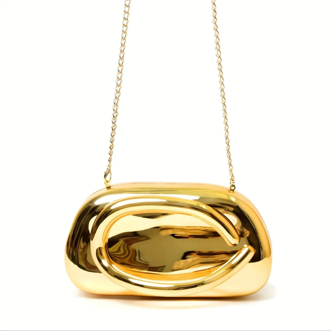 Ouro acrílico metal fechamento caixa saco de embreagem feminina noite festa de casamento bonito bolsa bolsas prata 2025 primavera nova moda ins