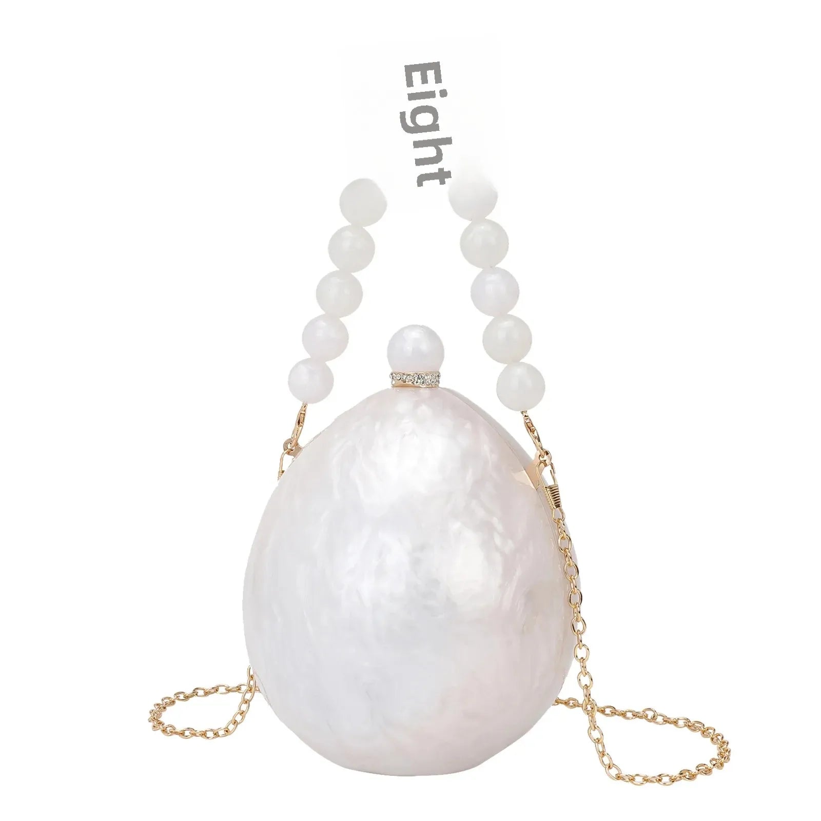 Elegante pérola bolsa crossbody jantar saco festa de casamento vestido de noite saco forma ovo ganso moda nova chegada