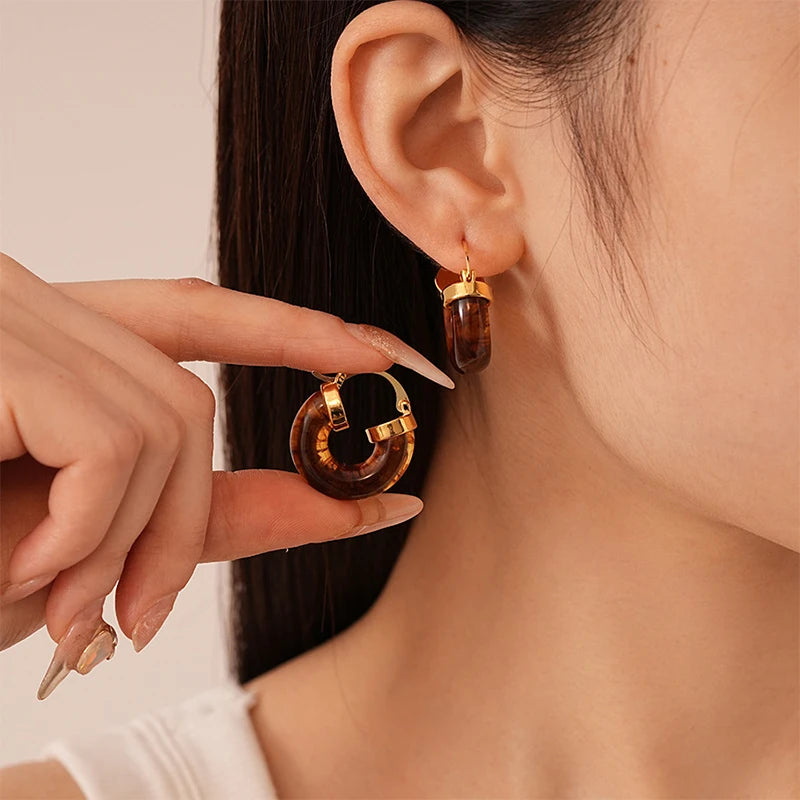 Elegante requintado feminino brincos bonito moda tendência jóias presentes de festa de casamento simples personalidade acessórios geométricos rg446