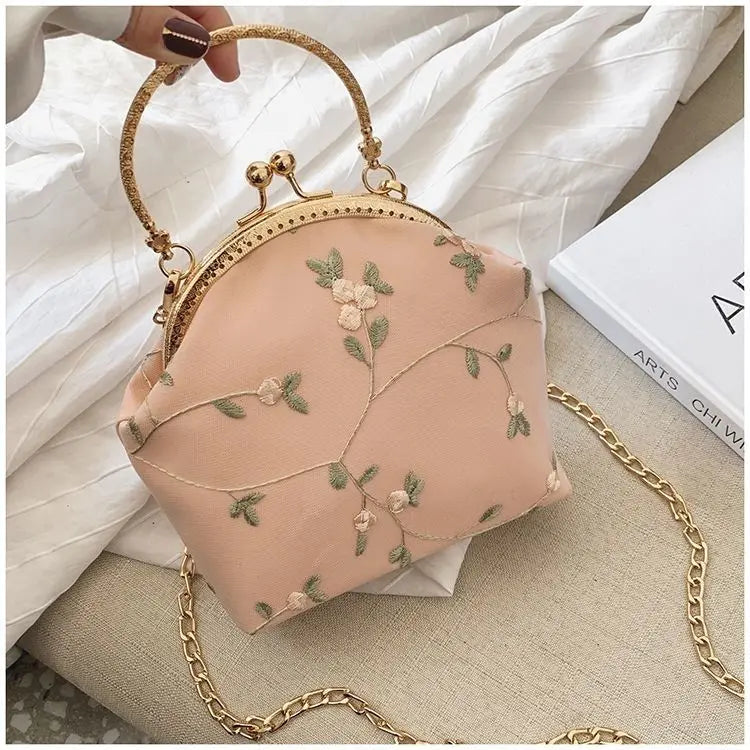 Vintage bordado rendas flores concha bloqueio bolsas para mulheres saco de casamento pequena corrente feminina ombro crossbody saco franja sacos