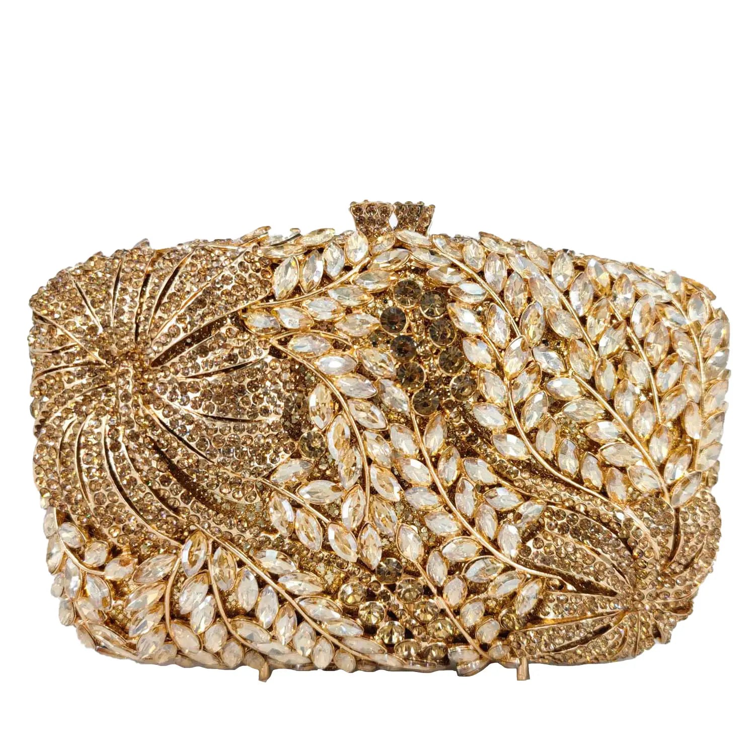 Boutique de fgg flor elegante bolsas e bolsas de noite designer de luxo festa de casamento strass sacos de embreagem de casamento nupcial