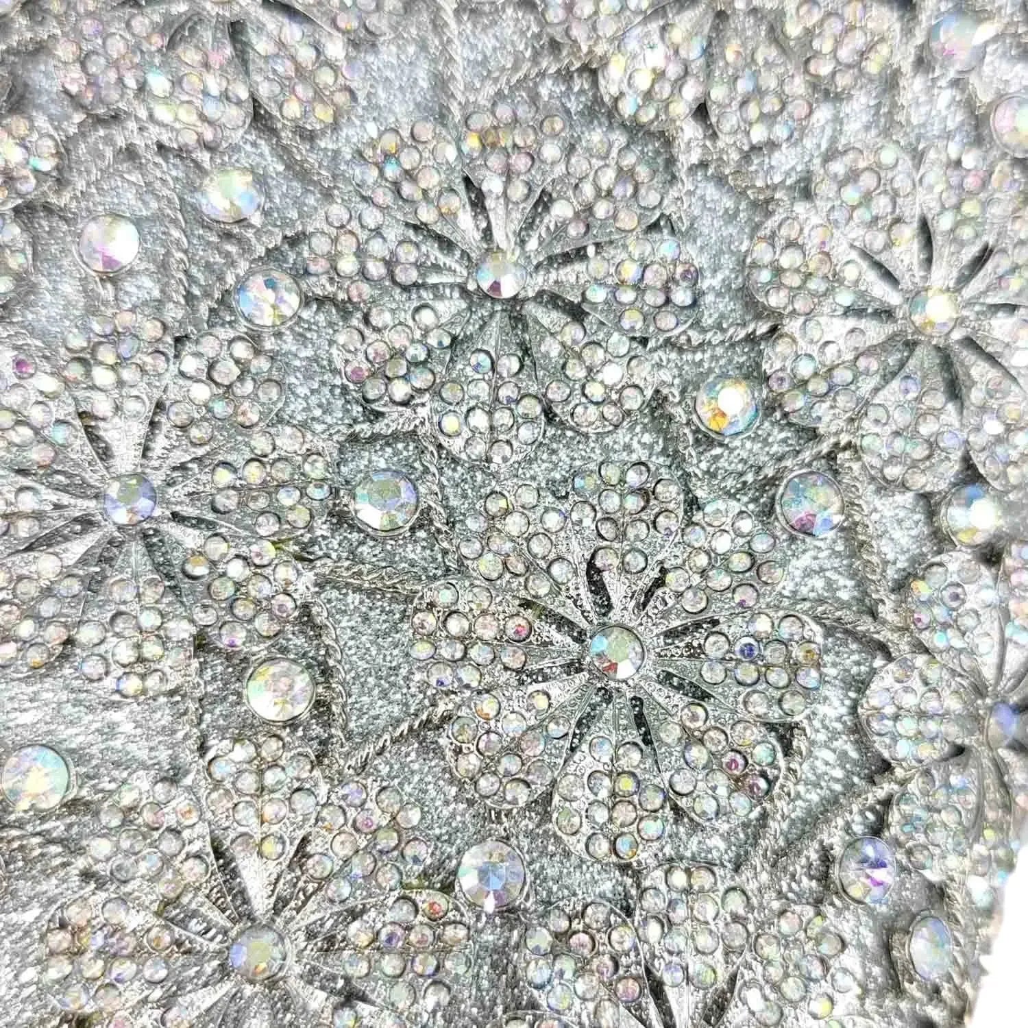 Boutique de fgg flor cristal bolsas de embreagem para mulheres elegantes, sacos de noite de strass floral, bolsa dura minaudiere