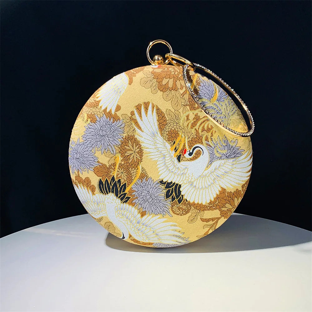 Saco clássico diamante círculo sacos chineses mãe mulheres professor presente saco sacos vintage bloqueio alça superior bolsas femininas
