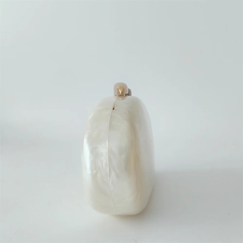 Feminino menina mármore pérola bege mini corrente bolsa de ombro moda feminina bolsa embreagem carteira casamento festa à noite uso diário trave