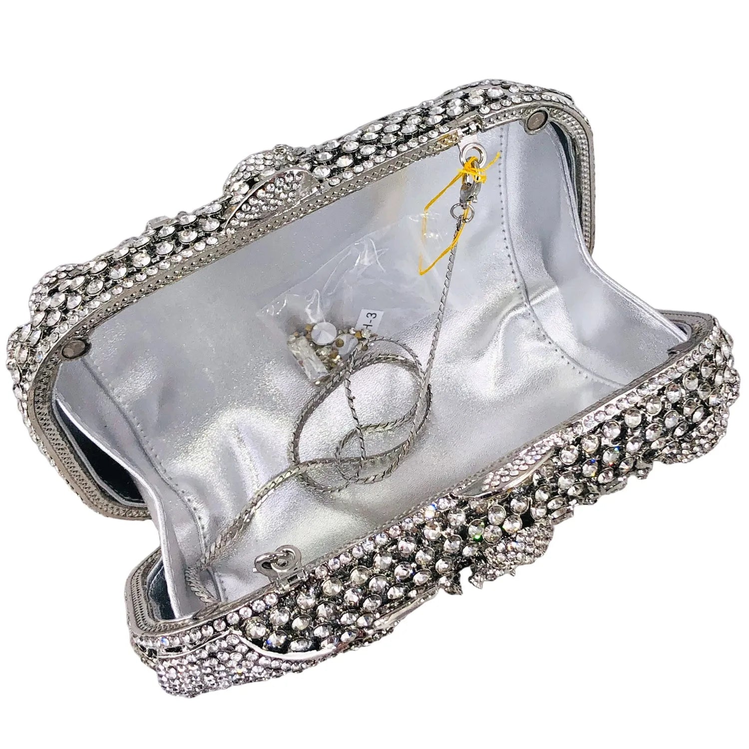 Boutique de fgg halloween crânio mãos mulheres cristal noite bolsas festa baile strass bolsa embreagem casamento minaudiere saco