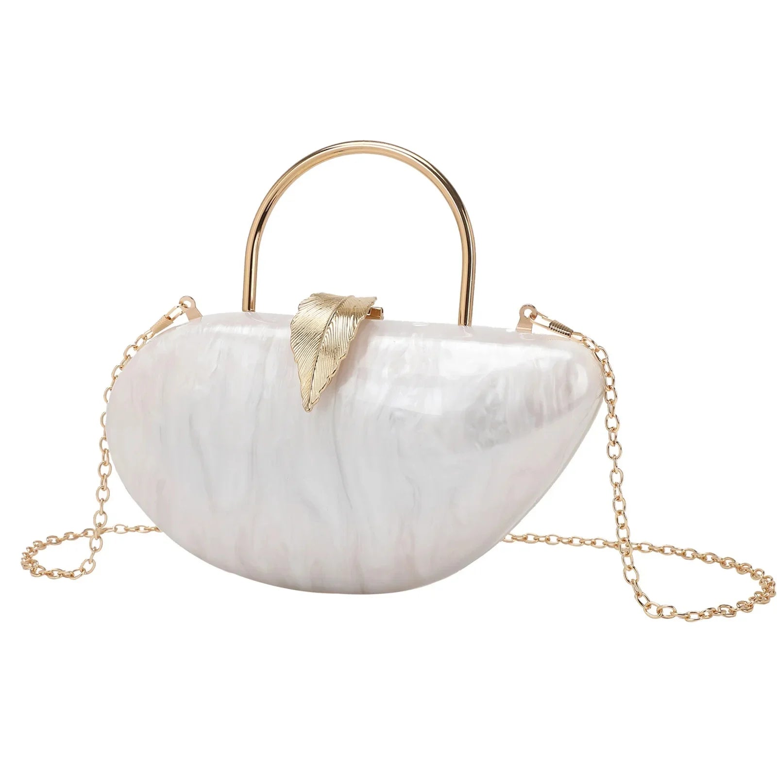 Moda acrílico folha bloqueio saco de embreagem jantar feminino bolsa de ombro elegante acrílico bloqueio fivela versátil saco de noite