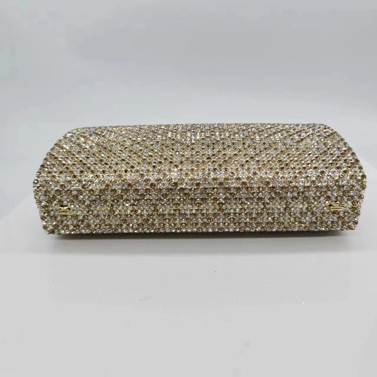 Bolsa de noite de cristal artesanal Bolsas de noite de embreagem de cristal dourado