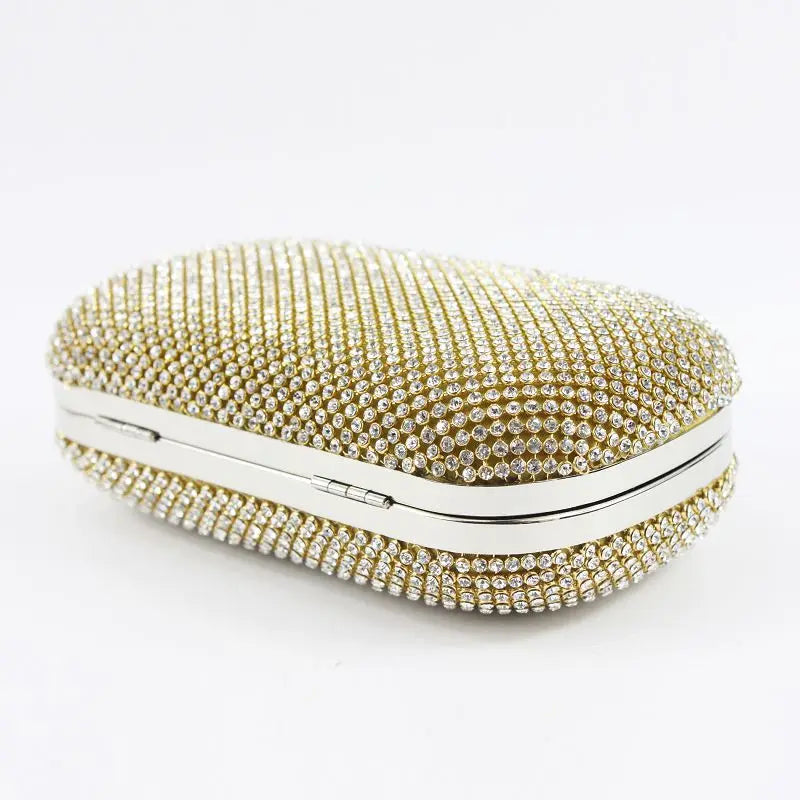 Bolsa de Mão Charm Moon G65 para Mulheres, Clutch de Noite com Diamantes Embutidos, Bolsa de Telefone Móvel Faion, Novo Est...