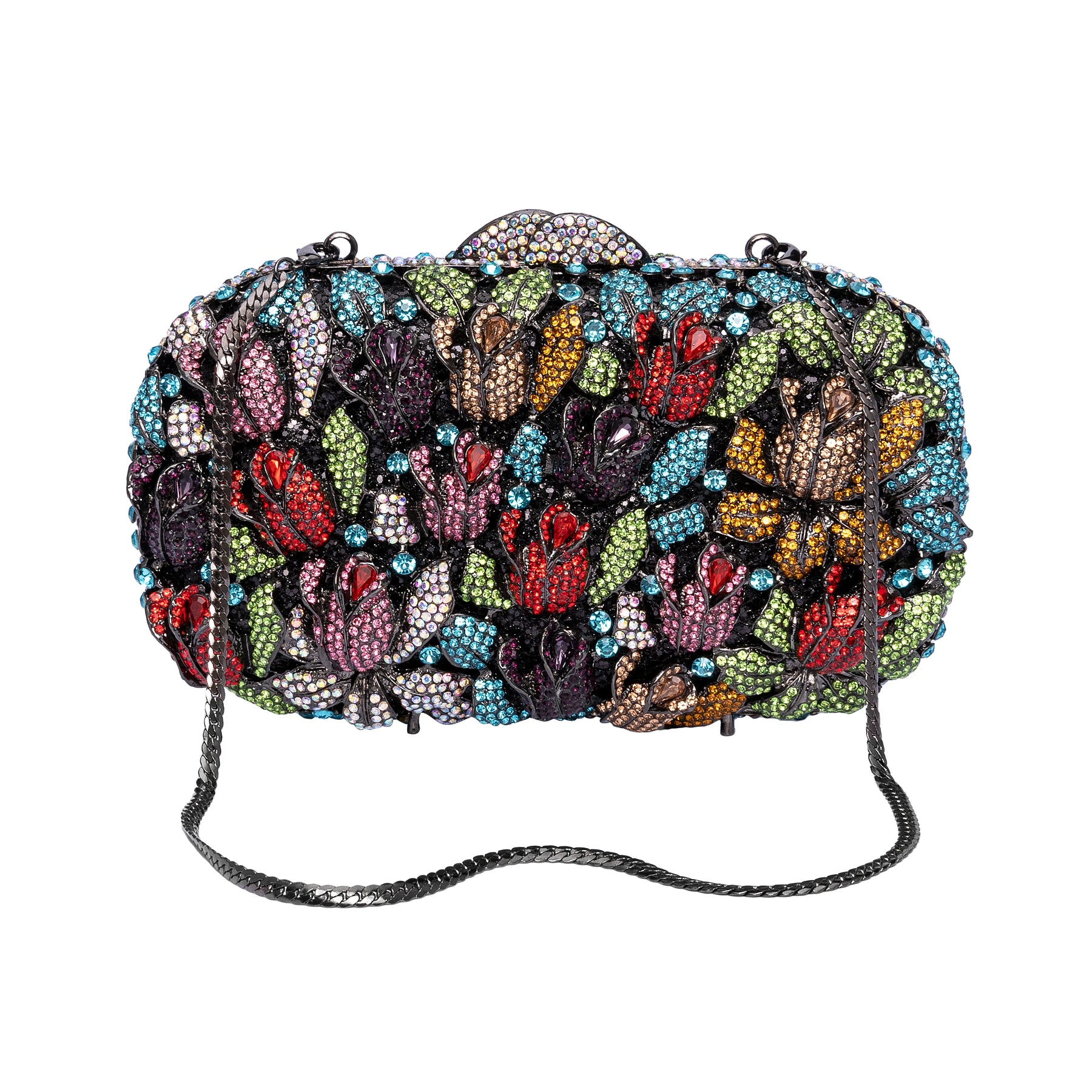 Luxo oco para fora das mulheres flor sacos de noite cristal embreagem casamento pedra bolsa e bolsa festa nupcial jantar minaudiere saco