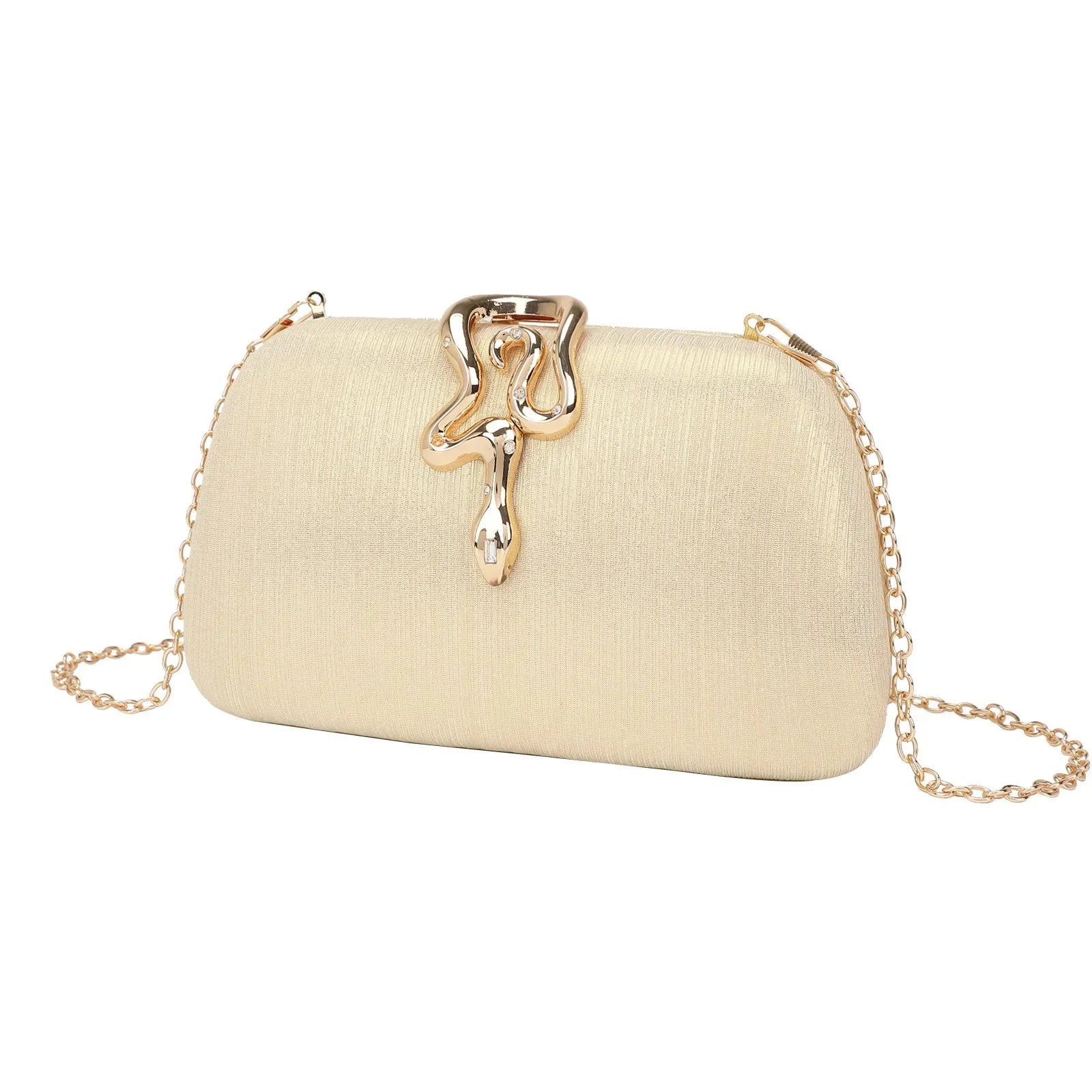 Moda cobra bloqueio saco de embreagem versátil festa noite bolsa vestido código saco crossbody para todas as ocasiões