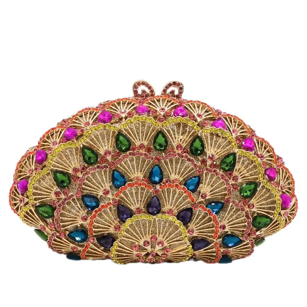 Boutique de fgg luz azul cristal sacos de embreagem para mulheres pavão noite bolsa nupcial casamento strass minaudiere bolsas saco
