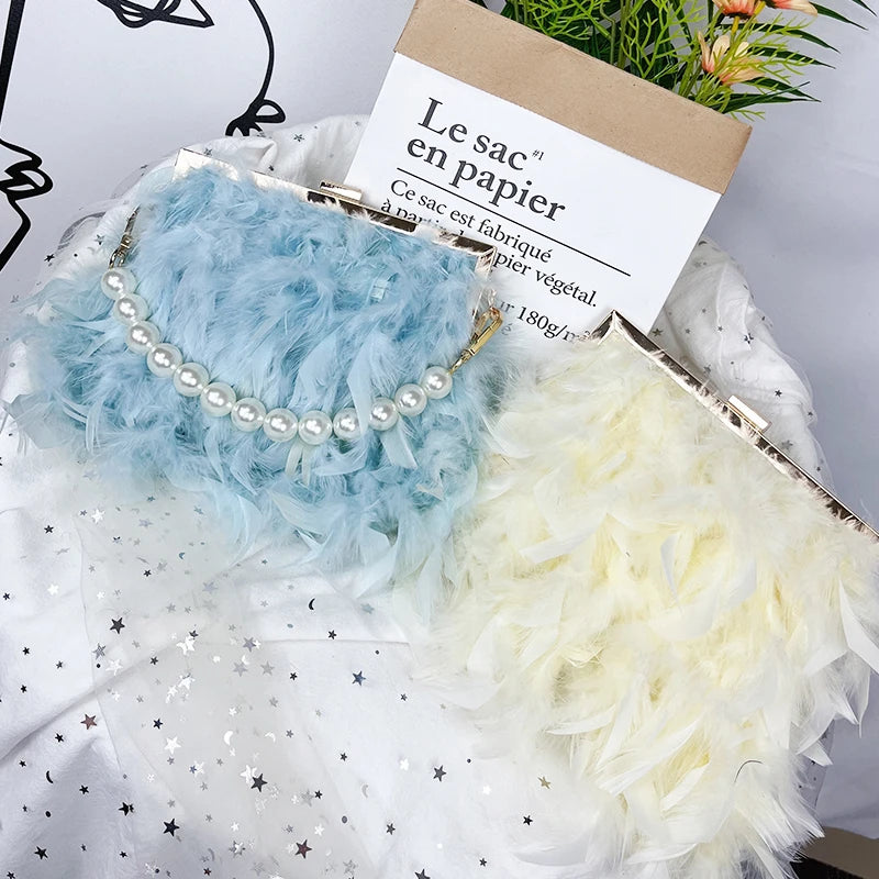 Bolsas de luxo para mulheres, bolsa de embreagem noturna, bolsa de ombro, corrente de pérolas, bolsa de casamento designer 12 cores