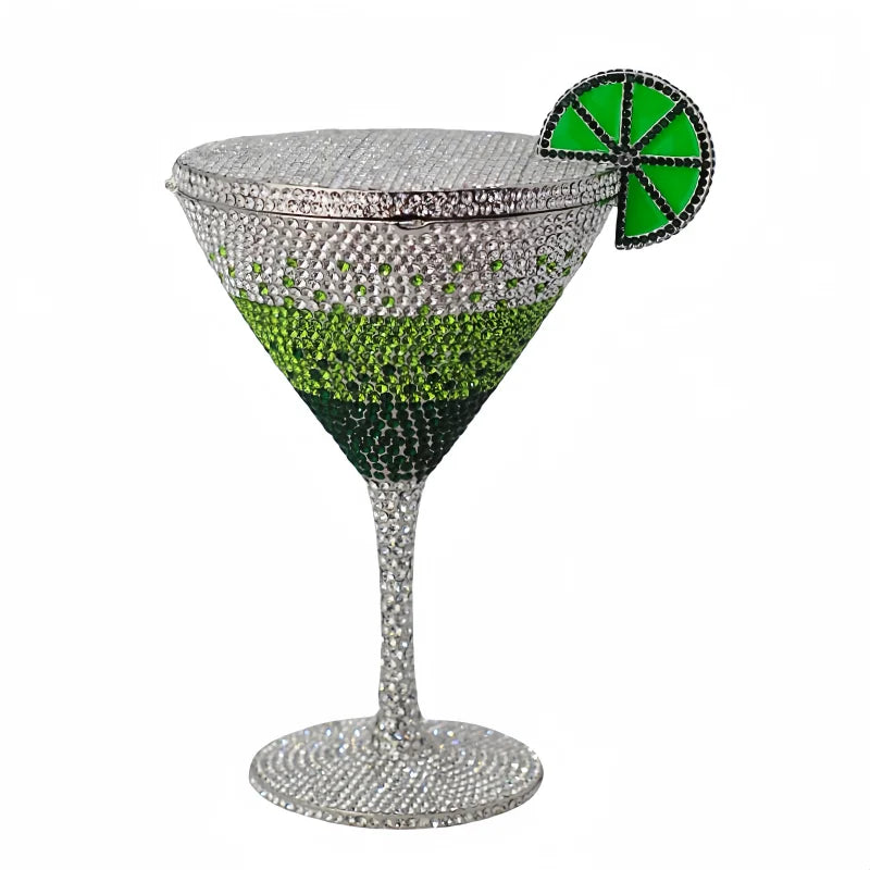 Martin cocktail copo diamante saco de noite nova chegada cristal nupcial bolsa jantar garras feminino bolsa cristal strass sacos