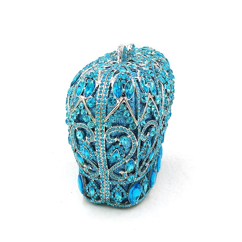Mulheres festa à noite bolsa diamantes luxo cristal garras elegantes senhoras bolsas festa de casamento nupcial coroa real bolsas saco