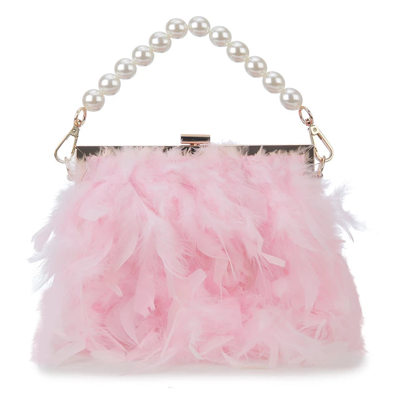 Bolsas de luxo para mulheres, bolsa de embreagem noturna, bolsa de ombro, corrente de pérolas, bolsa de casamento designer 12 cores