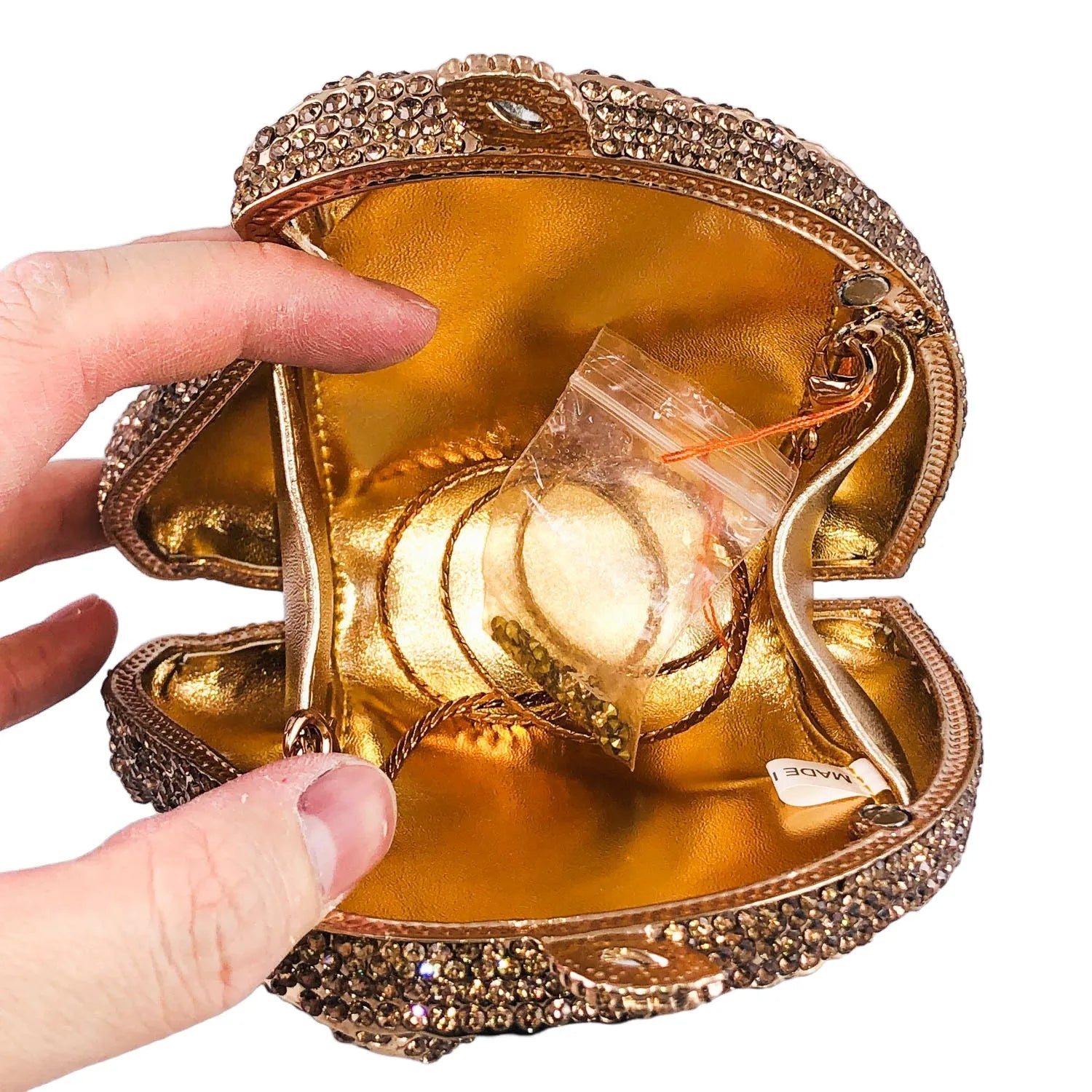 Boutique de fgg cabeça de cavalo dourado feminino cristal noite bolsa e bolsa festa casamento minaudiere animal strass saco embreagem