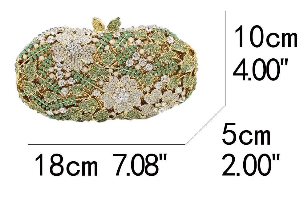 Clutch Cristal Verde Veneza