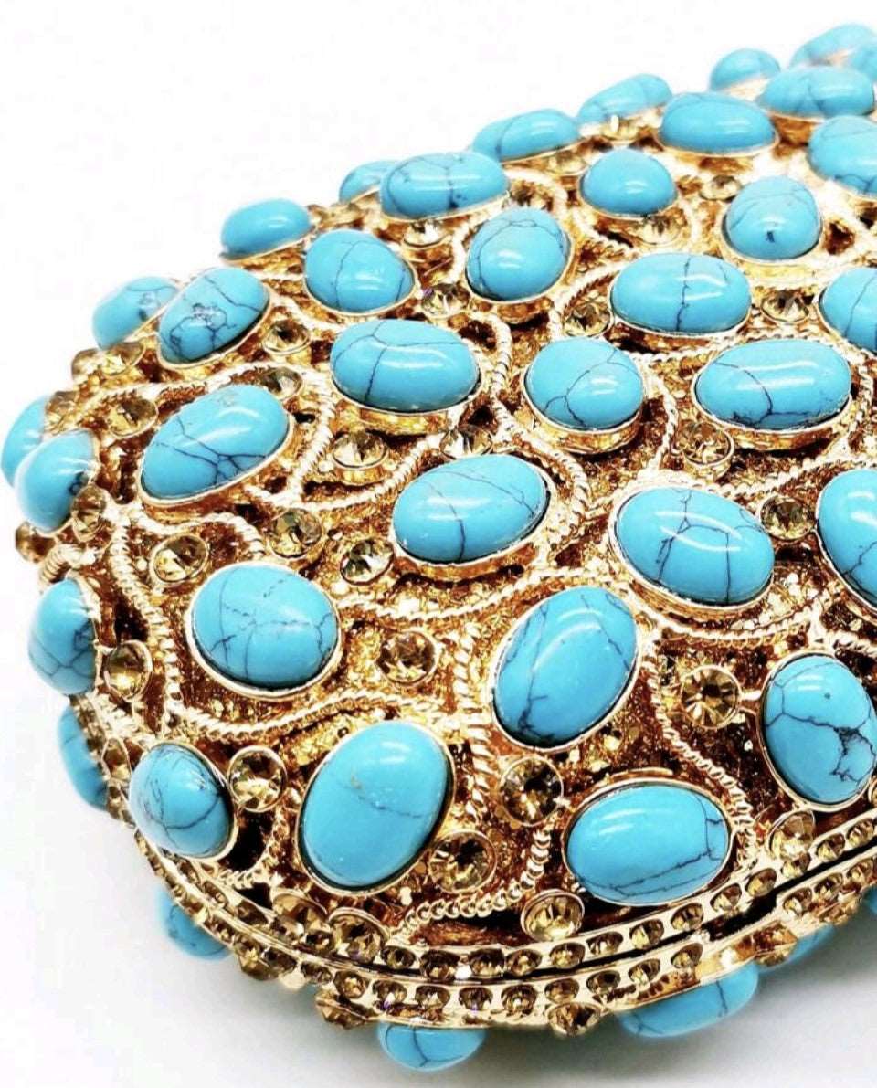 Clutch Turquoise Stone Sarasvati