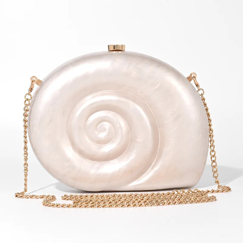 Bolsa Clutch Caracol Perla
