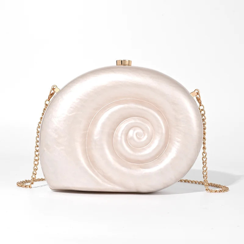 Bolsa Clutch Caracol Perla