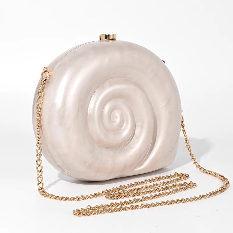 Bolsa Clutch Caracol Perla