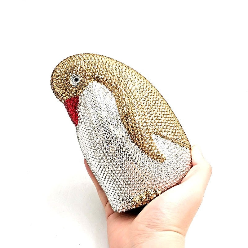 Clutch Metal Pinguim Cristal
