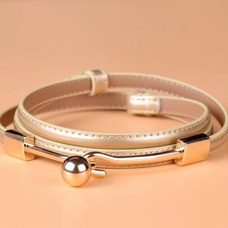 Cinto Feminino Couro Legitimo Fino Luxo Califórnia