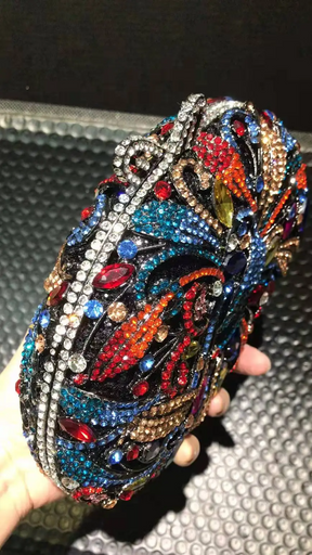 Clutch Flor Cristais Radiant