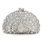 Clutch Prata Cristal Pavone Mossmon
