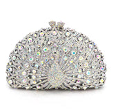 Clutch Prata Cristal Pavone Mossmon