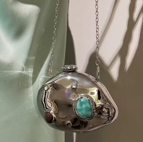 Clutch Luxo Métalic Americano