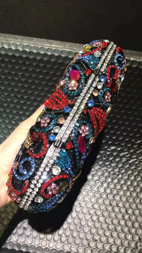 Clutch Flor Cristais Radiant