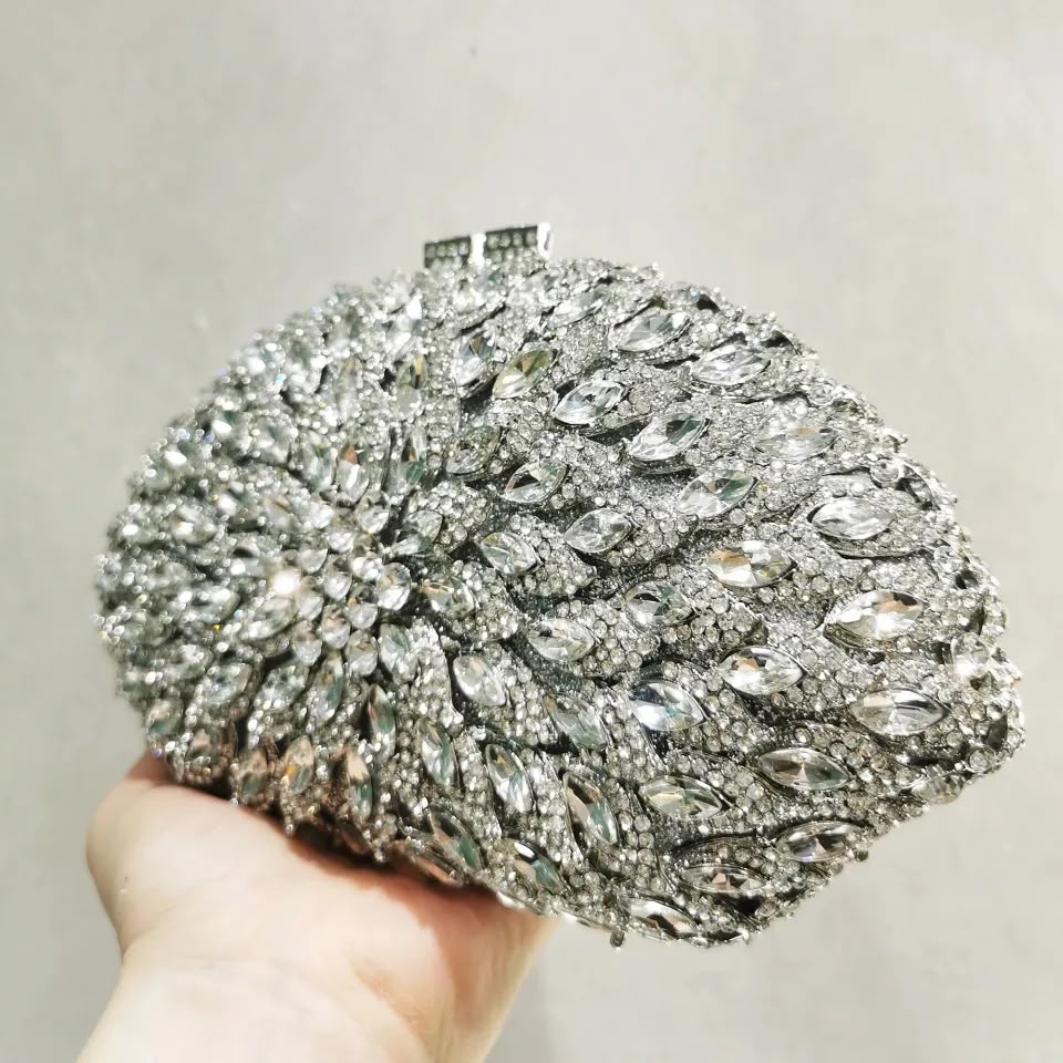 Clutch Cristal Azzurra
